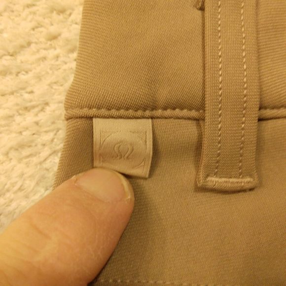 Lululemon ABC pants mens 33 33x35 khaki tan performance stretch flat front - Picture 3 of 8